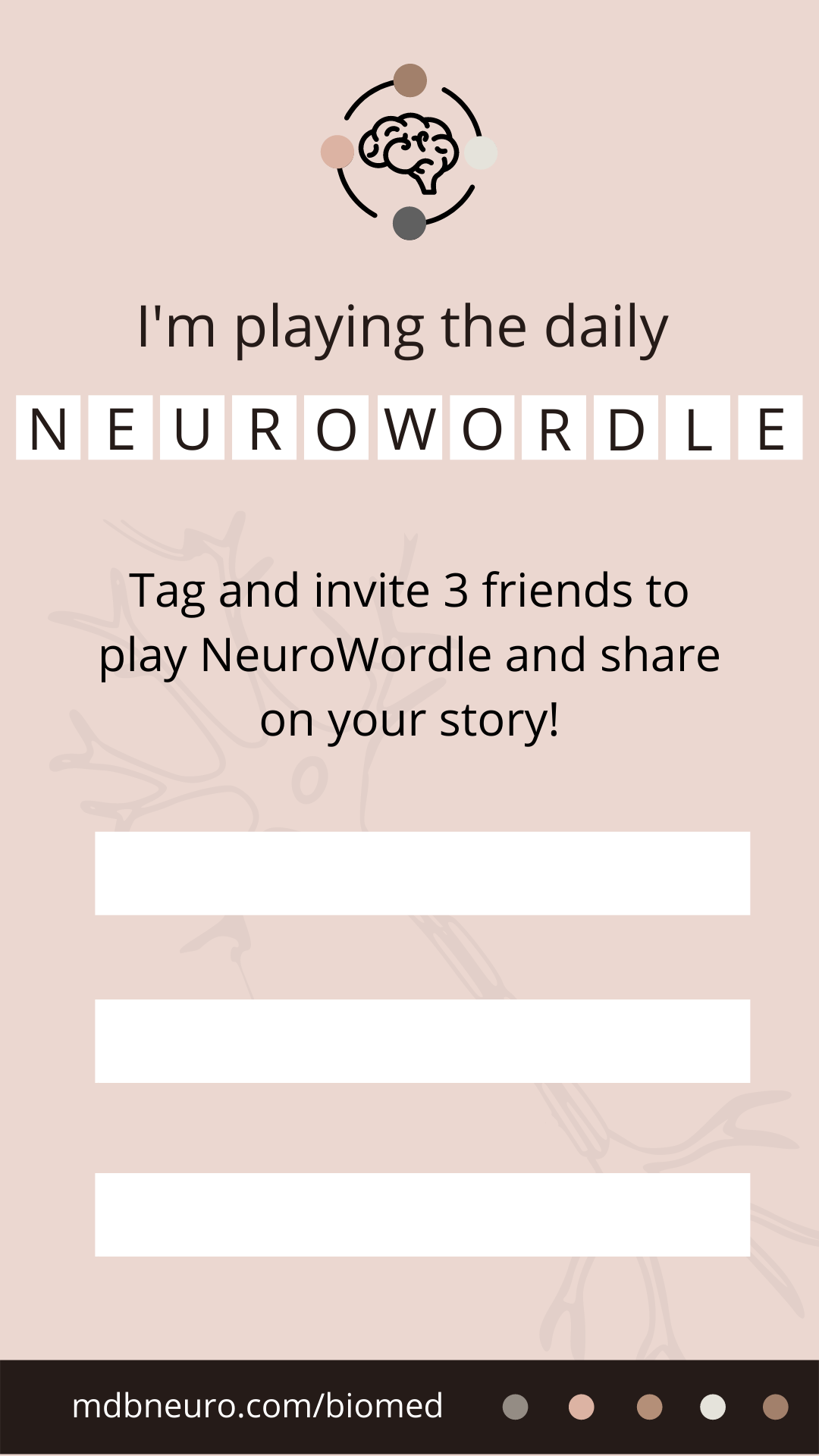 Biomed social story-neurowordle