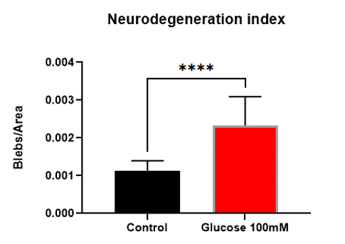 Neurodegeneration index in the diabetes in vitro screening assay