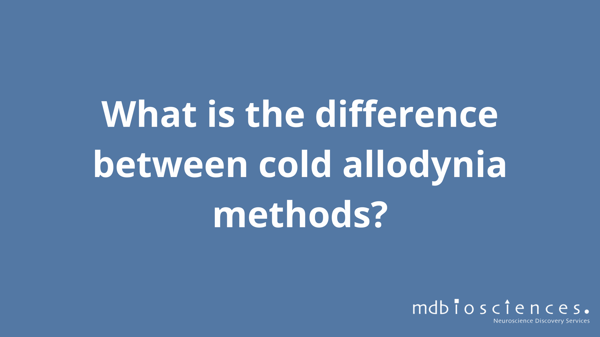 cold allodynia